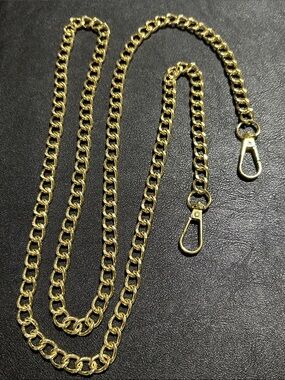 Gold Tone 48” Crossbody Bag Chain Strap